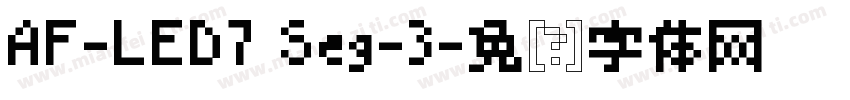 AF-LED7 Seg-3字体转换